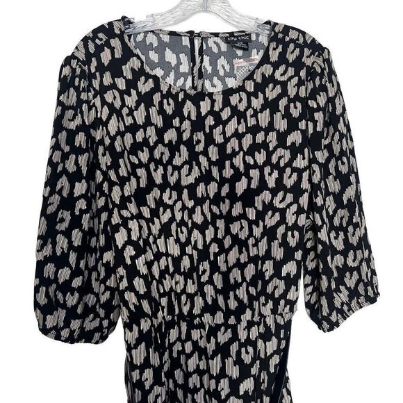 City Chic Line Play Mini Dress Size 16 - Picture 4 of 11